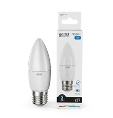 Лампа светодиодная Elementary Свеча 12W 950lm 6500K E27 LED 1/10/100  30232  Gauss