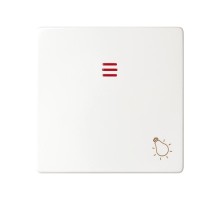 Simon 82 Клавиша с пиктограммой "лампа" для кнопочного выключателя с подсветкой, S82, S82N, S82 Detail, белый  82016-30  Simon