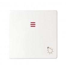 Simon 82 Клавиша с пиктограммой "лампа" для кнопочного выключателя с подсветкой, S82, S82N, S82 Detail, белый  82016-30  Simon