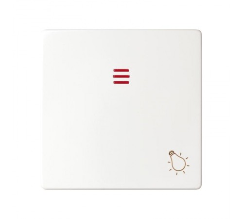 Simon 82 Клавиша с пиктограммой "лампа" для кнопочного выключателя с подсветкой, S82, S82N, S82 Detail, белый  82016-30  Simon