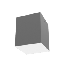 Светодиодный светильник DL-Box накладной 24 Вт 4000 К 140x140x170 мм RAL7045 серый муар с рассеивателем опал  V1-R0-70819-20000-2002440  VARTON