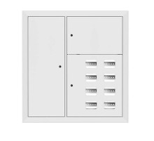 Щит этажный 8 кв. RAL9003 со слаботочным отсеком слева (1000х950х150)  mb29-v-8z-ral9003  EKF