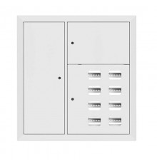 Щит этажный 8 кв. RAL9003 со слаботочным отсеком слева (1000х950х150)  mb29-v-8z-ral9003  EKF