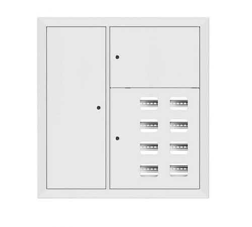 Щит этажный 8 кв. RAL9003 со слаботочным отсеком слева (1000х950х150)  mb29-v-8z-ral9003  EKF