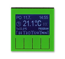 ABB Levit Зелёный / дымчатый чёрный Терморегулятор универсальный программируемый  3292H-A10301 67  2CHH911031A4067  ABB