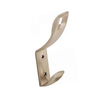 Крючок 08, 2-х рожковый, высокий, сатин (1 шт)  - пакет   129902  Tech-KREP