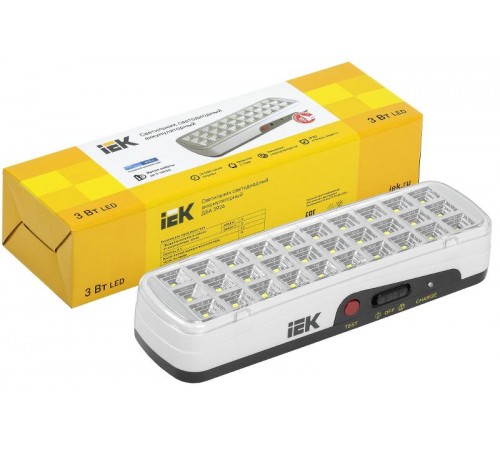 Светильник аварийного освещения ДБА 3926 аккумулятор 3ч 3Вт IEK  LDBA0-3926-30-K01  IEK