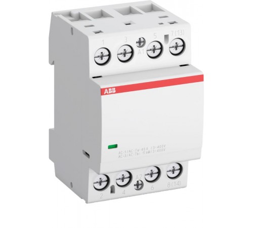 Контактор ESB40-20N-06 модульный (40А АС-1, 2НО), катушка 230В AC/DC  1SAE341111R0620  ABB