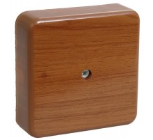 Коробка распределительная КМ для о/п 75х75х20мм дуб  UKO10-075-075-020-K24-E  IEK