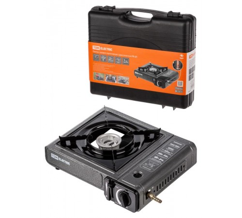 Плитка газовая портативная туристическая ГП-2Т, одноконф, 2-а типа подключения газа, кейс,  SQ2517-0002  TDM