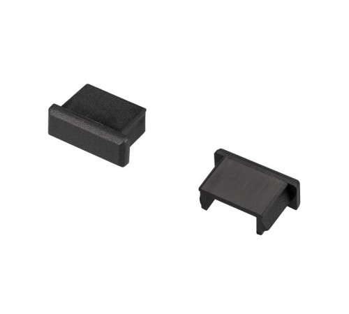 Заглушка для алюминиевого профиля  для MIC черная глухая  020919  Arlight