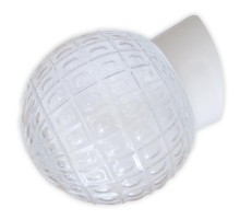 Светильник пылевлагозащищенный для ЖКХ НББ 64-60-080 "Гранат" d150 1х60Вт E27 IP20 прозр./корпус наклонный бел.  1005100179  Элетех