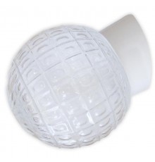 Светильник пылевлагозащищенный для ЖКХ НББ 64-60-080 "Гранат" d150 1х60Вт E27 IP20 прозр./корпус наклонный бел.  1005100179  Элетех