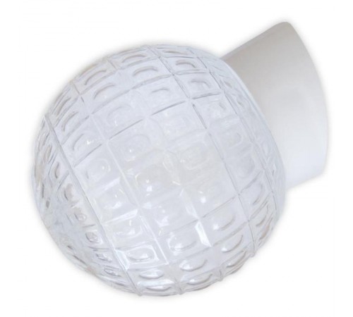 Светильник пылевлагозащищенный для ЖКХ НББ 64-60-080 "Гранат" d150 1х60Вт E27 IP20 прозр./корпус наклонный бел.  1005100179  Элетех