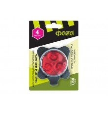 Фонарь велосипедный BR3-L03 задний 3 SMD, аккум., USB  .5034235  ФАZА