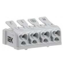 Клемма пружинная соединительная КСПн4-2L+N+PE  UKZ-B06-4P-F1-E0-10  IEK