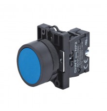 Кнопка управления NP2-EA62 без подсветки синяя 1НЗ, IP40 (R)  575557  CHINT