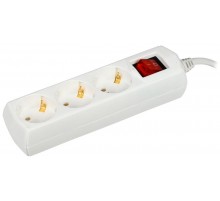 Удлинитель У03В 3 места 2P+PE/3м 3х1мм2 10А/250В   WYP10-10-03-03-ZK-G  GENERICA