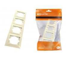 Рамка 4-х постовая вертикальная сл. кость "Лама"   SQ1815-0135  TDM