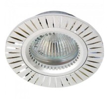 Светильник точечный встраиваемый под лампу GS-M394S MR16 50W G5.3 серебро  17936  FERON