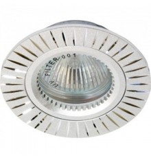 Светильник точечный встраиваемый под лампу GS-M394S MR16 50W G5.3 серебро  17936  FERON