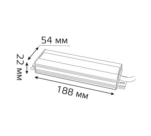 Блок питания 150W 24V IP66 1/40  202022150  Gauss