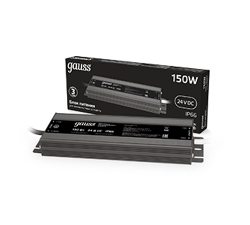 Блок питания 150W 24V IP66 1/40  202022150  Gauss