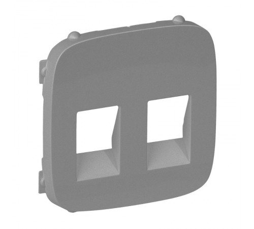 Valena ALLURE Алюминий Накладка 2-ой Аудиорозетки  755377  Legrand