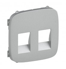 Valena ALLURE Алюминий Накладка 2-ой Аудиорозетки  755377  Legrand