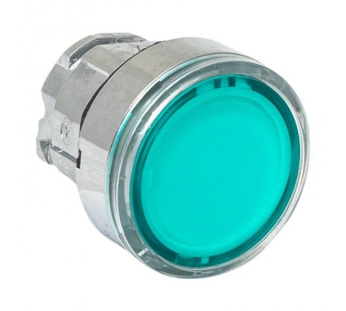 Механизм исполнительный кнопки XB4 зеленый плоский возвратный без фиксации, с подсветкой IP65  XB4BW-G-65  EKF