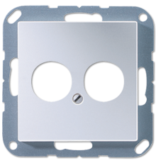 Крышка для 2-х гнезд, алюминий  A562-2AL  Jung