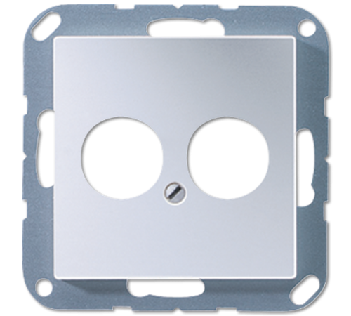 Крышка для 2-х гнезд, алюминий  A562-2AL  Jung