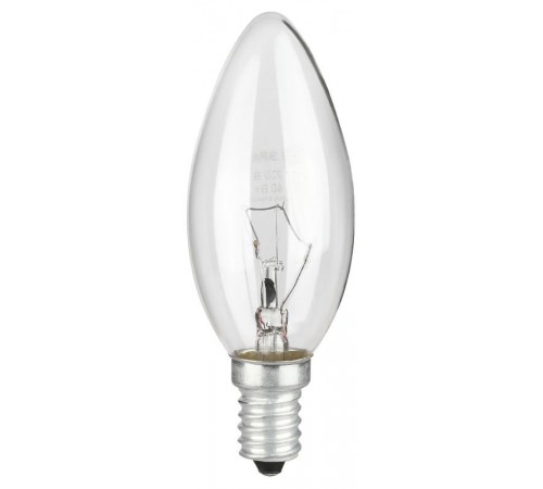 Лампа накаливания  B36 40Вт Е14 / E14 230В  свечка прозрачная  Б0066509  ЭРА