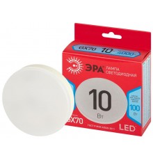 Лампа светодиодная  RED LINE LED GX-10W-840-GX70 R GX70 10 Вт таблетка яркий белый свет  Б0065501  ЭРА