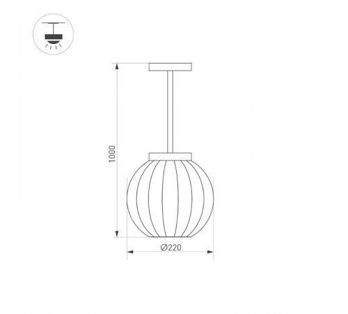 Светильник LGD-PEARL-HANG-7W Warm3000 (GR, 164 deg, 230V) (Arlight, IP65 Металл, 3 года)  030004  Arlight