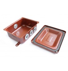 Коробка распределительная соединительная КС-10 УХЛ 1,5 IP65 металлические заглушки  zeta30327  ГОФРОМАТИК