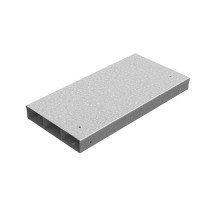 Кабельный короб трехканальный 350х48х3000мм, толщ. 1,2 мм, Сендзимир цинк, 085824  ККТ-350х48х3000-СЦ   Ostec