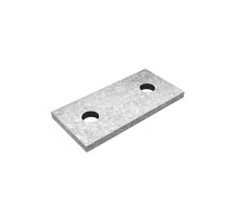 Пластина 2 отверстия для СТРАТ профиля, толщ. 5,0 мм, гальван. цинк, 876128  ПЛ-2-5,0-ЭЦ   Ostec