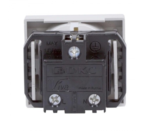 Розетка силовая. цвет серый Viva  45025  DKC