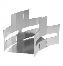 Угол горизонтальный изменяемый 0-45 градусов Стандарт INOX (AISI 304) 50х50  PR16.3583  Промрукав