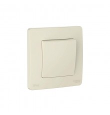 Blanca Молочный С/У IP44 Переключатель 1-клавишный (сх.6), 10AX, 250В  BLNVS410602   SE