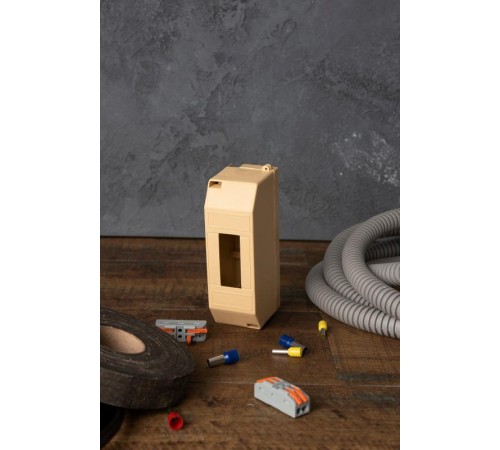 Бокс пластиковый навесной КМПН 1/2 светлое дерево индивидуальный штрих-код (ВхШхГ) 135х41х58 IP20 PROxima  pbm40-n-2-light  EKF