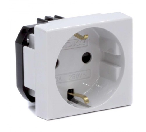 Розетка силовая. цвет серый Viva  45025  DKC