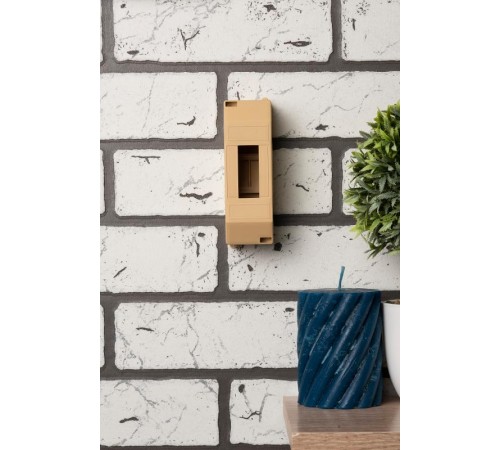 Бокс пластиковый навесной КМПН 1/2 светлое дерево индивидуальный штрих-код (ВхШхГ) 135х41х58 IP20 PROxima  pbm40-n-2-light  EKF