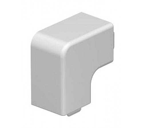 Крышка плоского угла кабельного канала WDK 25x25 мм (ПВХ,светло-серый) (WDK HF25025LGR)  6183255  OBO Bettermann
