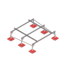 Опорная конструкция для установки оборудования TECHNORAPTOR FOOT 2000х2000  KM-TR-F-SSEI-2000-2000  КМ - профиль