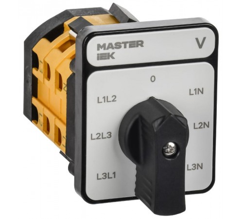 Перекл. кулачк. станд. черн. рук. 16А сх. 66 MASTER  MI-CS10-016-066-K02  IEK