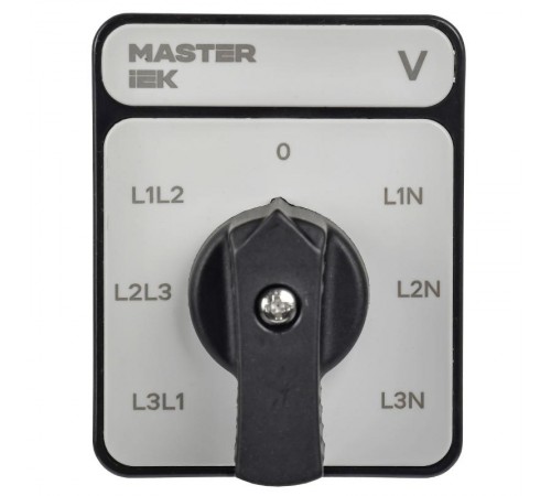 Перекл. кулачк. станд. черн. рук. 16А сх. 66 MASTER  MI-CS10-016-066-K02  IEK