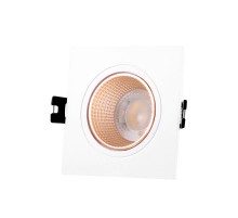 Светильник светодиодный встраиваемый DK3071-WBR , IP20, 10Вт, GU5.3, LED, белый/бронзовый, пластик  DK3071-WBR  DENKIRS
