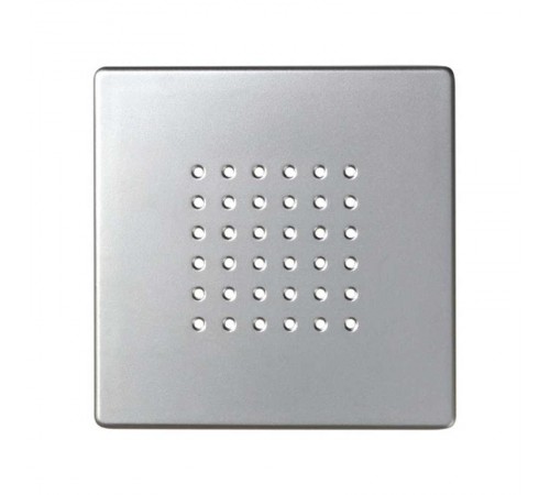 Simon 82 Накладка на звонок, динамик встр., fm-тюнер, S82, 82N, алюминий  82052-33  Simon